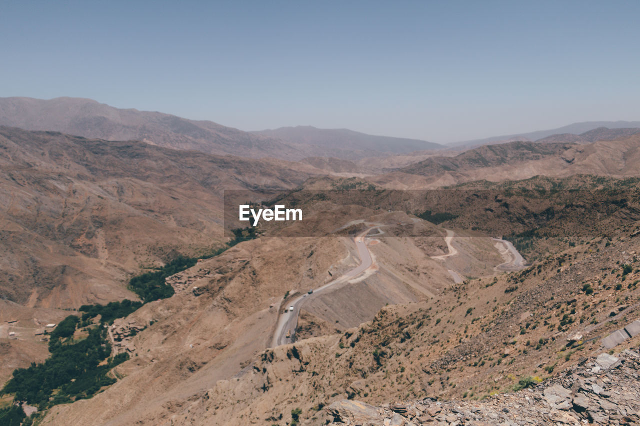 High angle view of landscape against sky