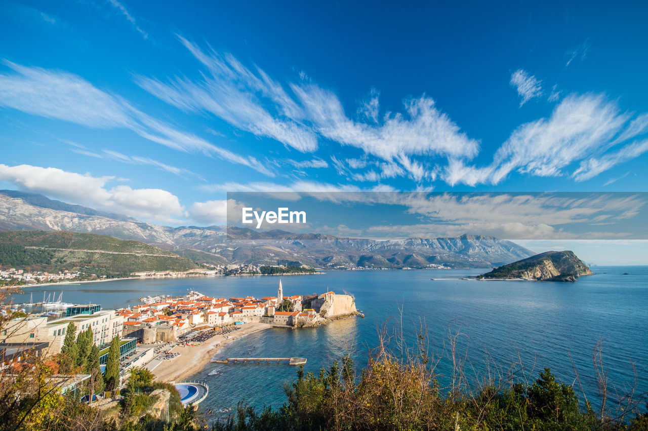 The old town of budva in montenegro