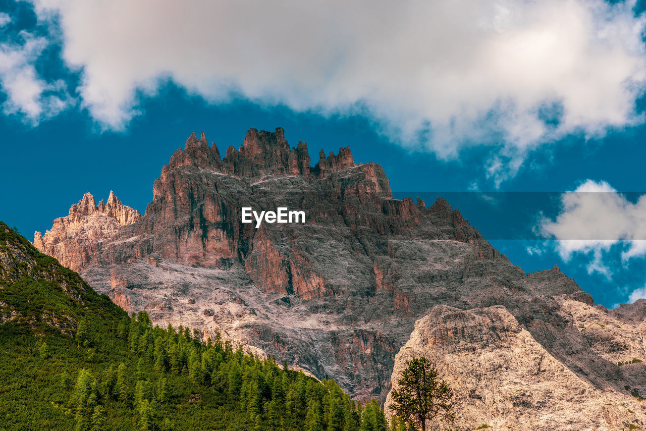Panoramic view of the dolomites, italy. 