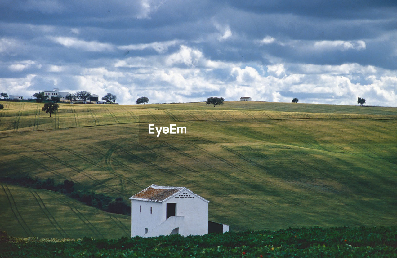 Landscape - house in the fields