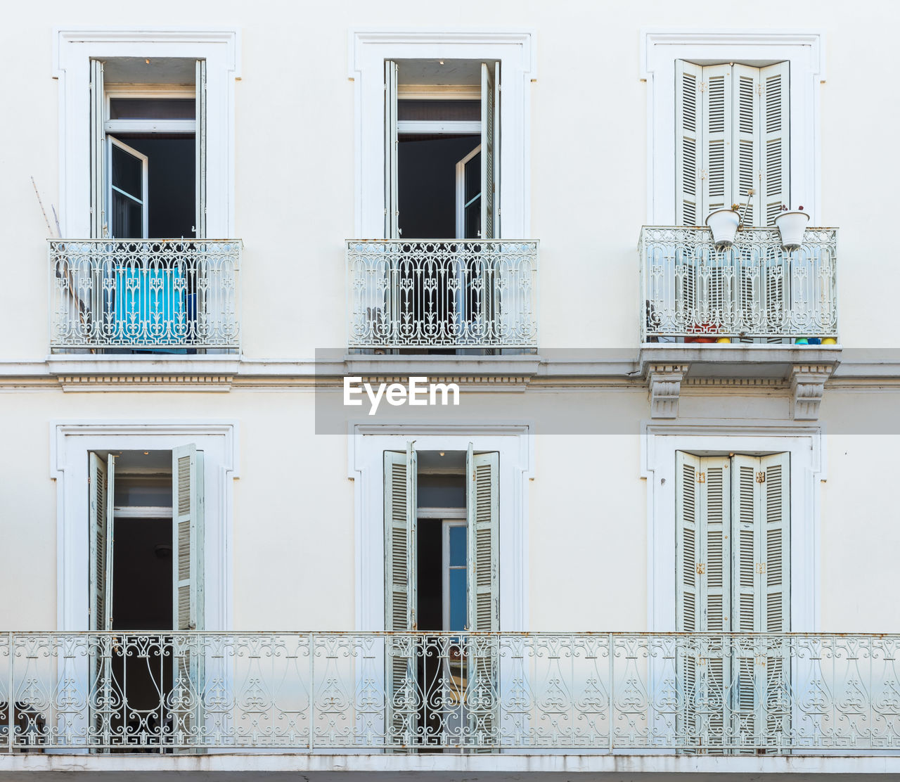 Facade of residential building