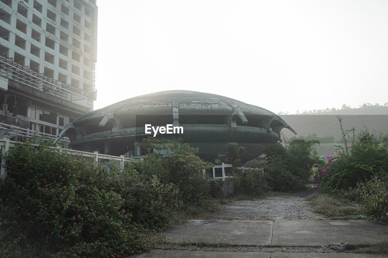 Ruins of a ufo building