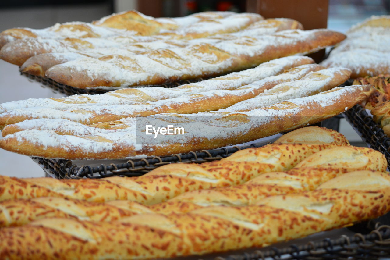 Close-up of bread on table