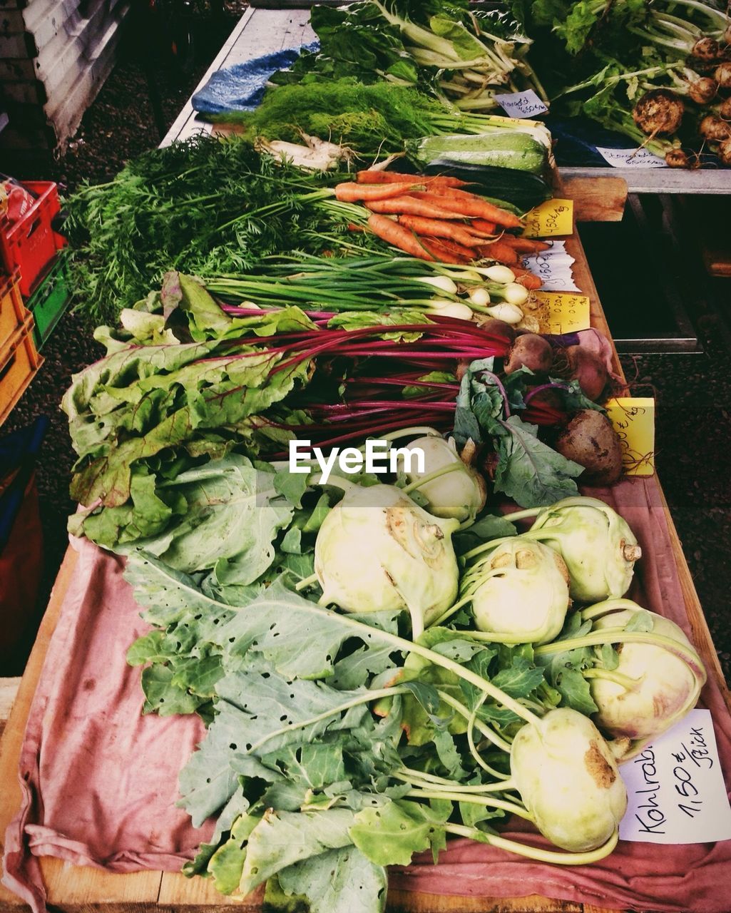 CLOSE-UP OF VEGETABLES IN MARKET