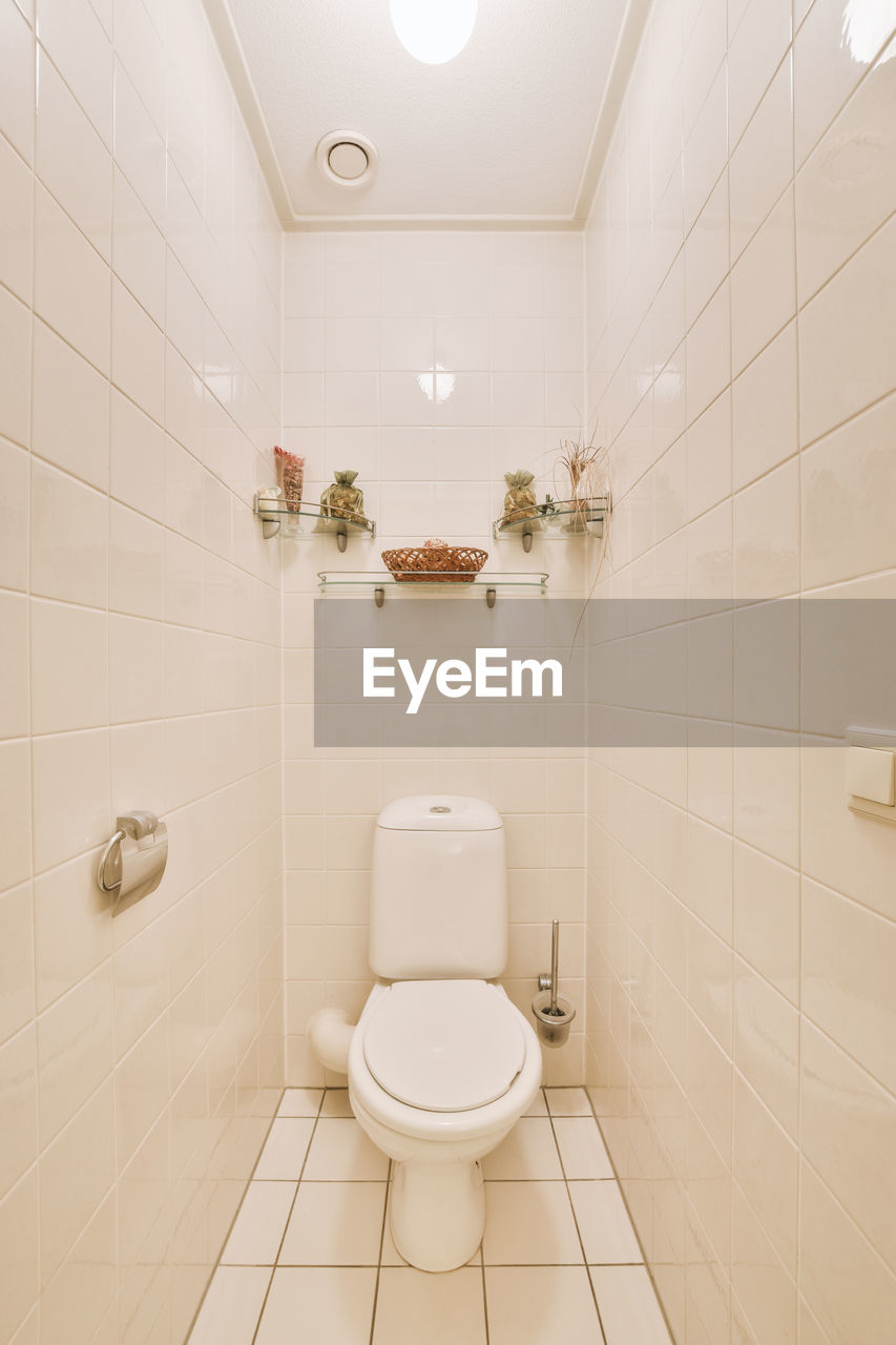 interior of bathroom at home