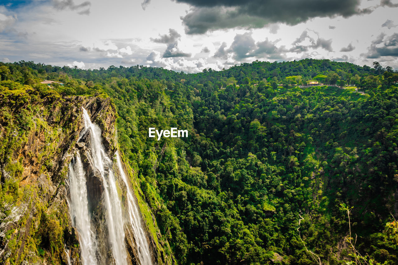 Jog falls from above down angle shots