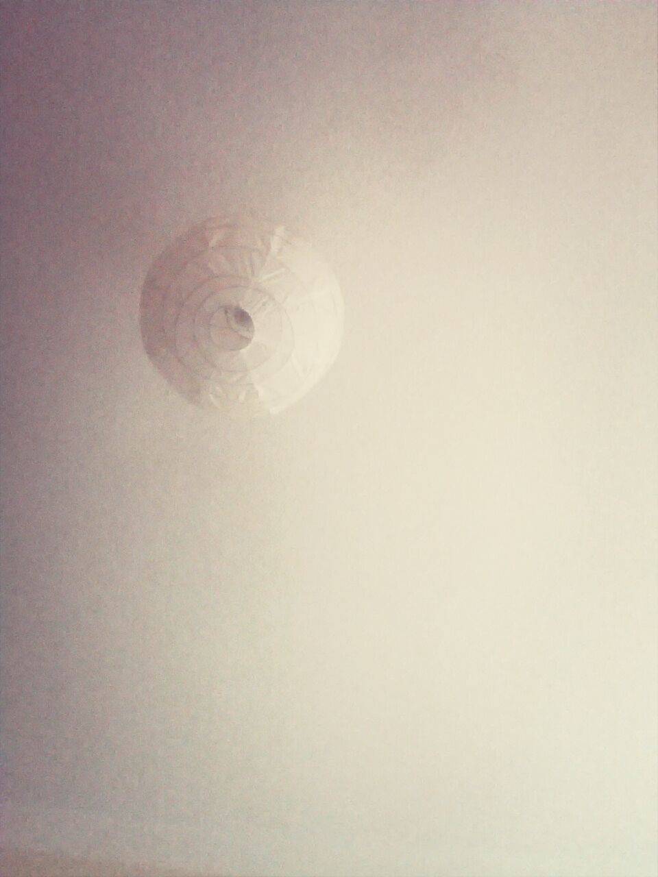 Low angle view of lantern handing on ceiling