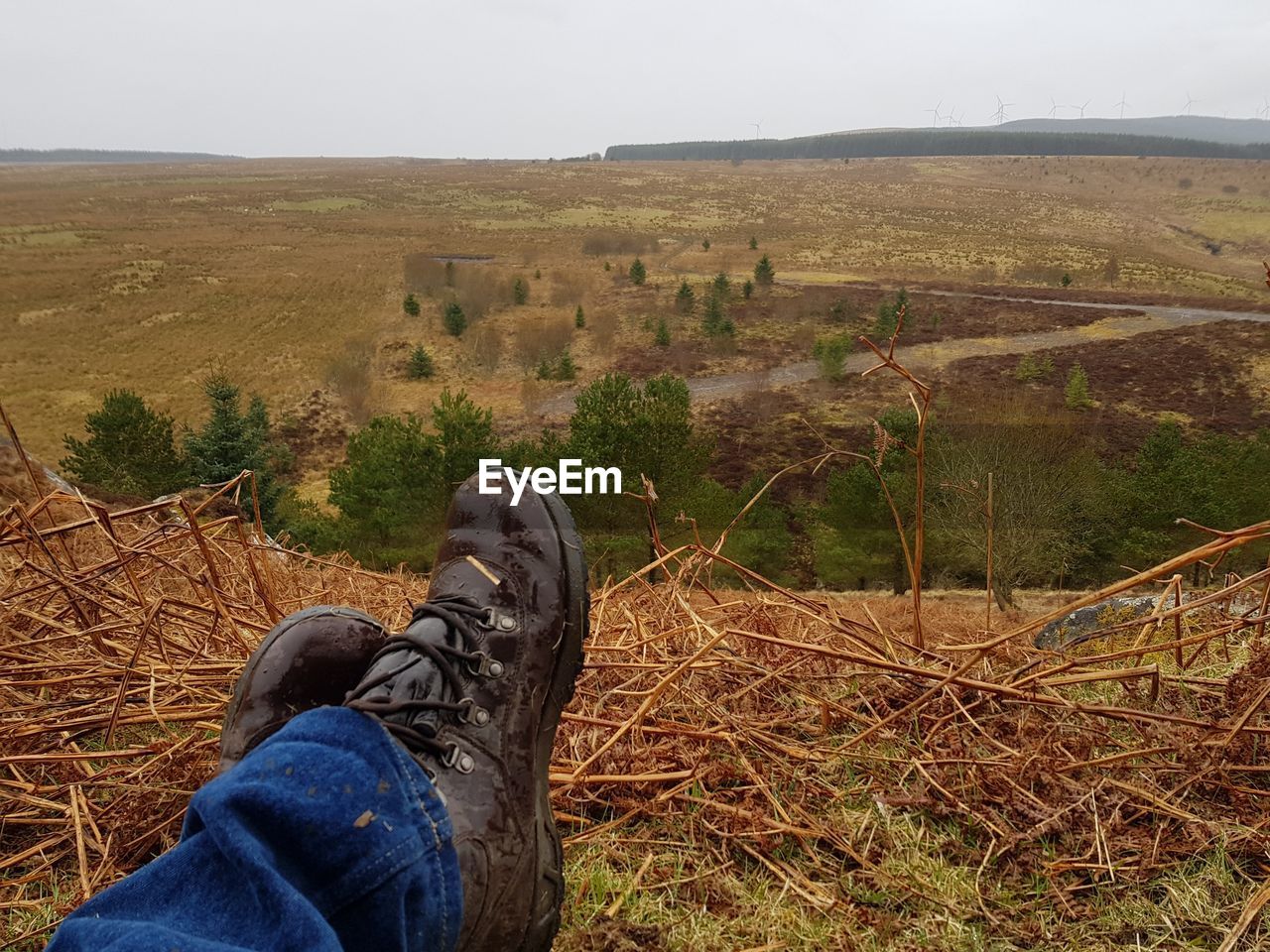 LOW SECTION OF MAN ON LAND