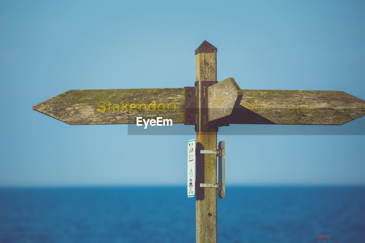 Wooden signpost