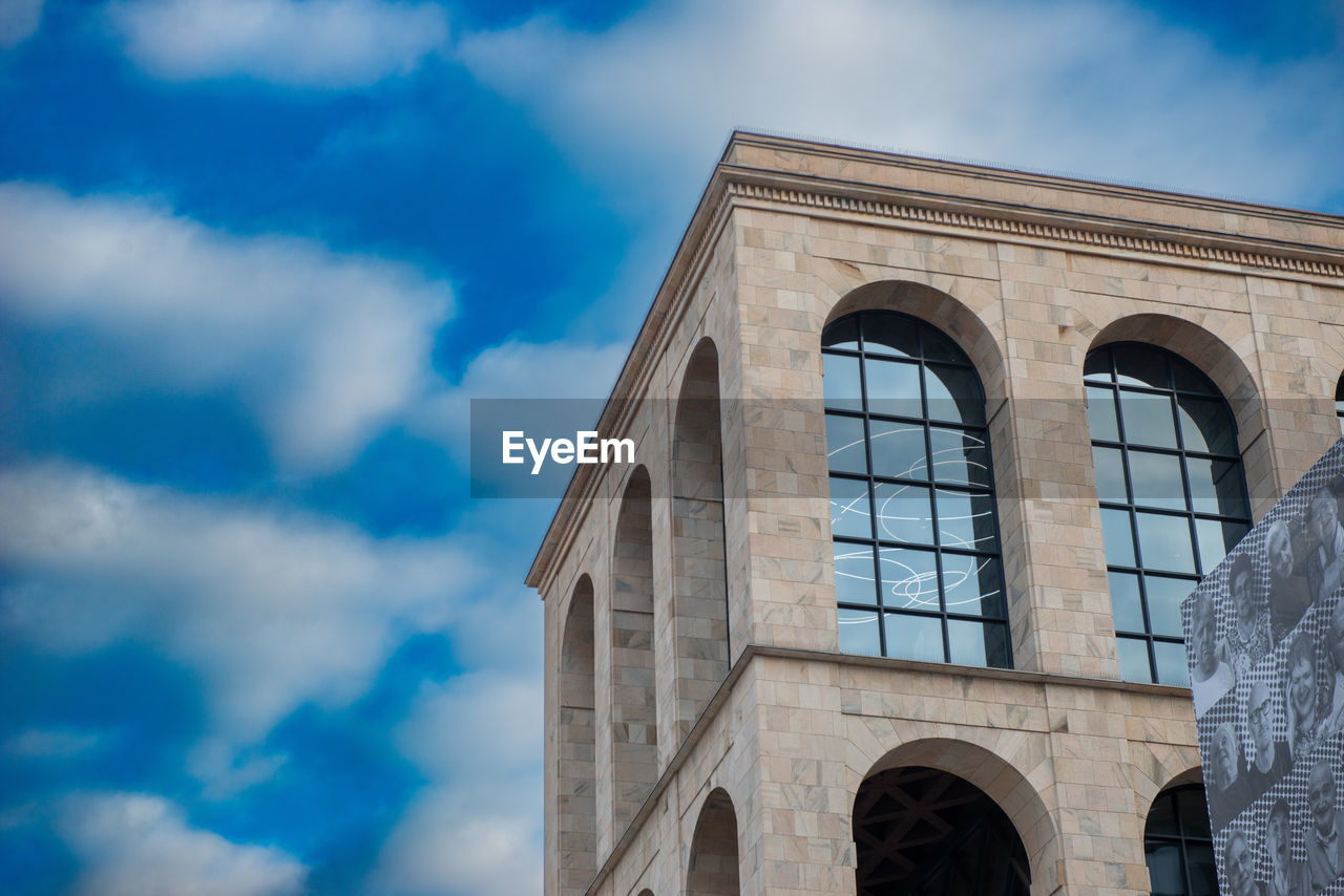 Low angle view of building against sky