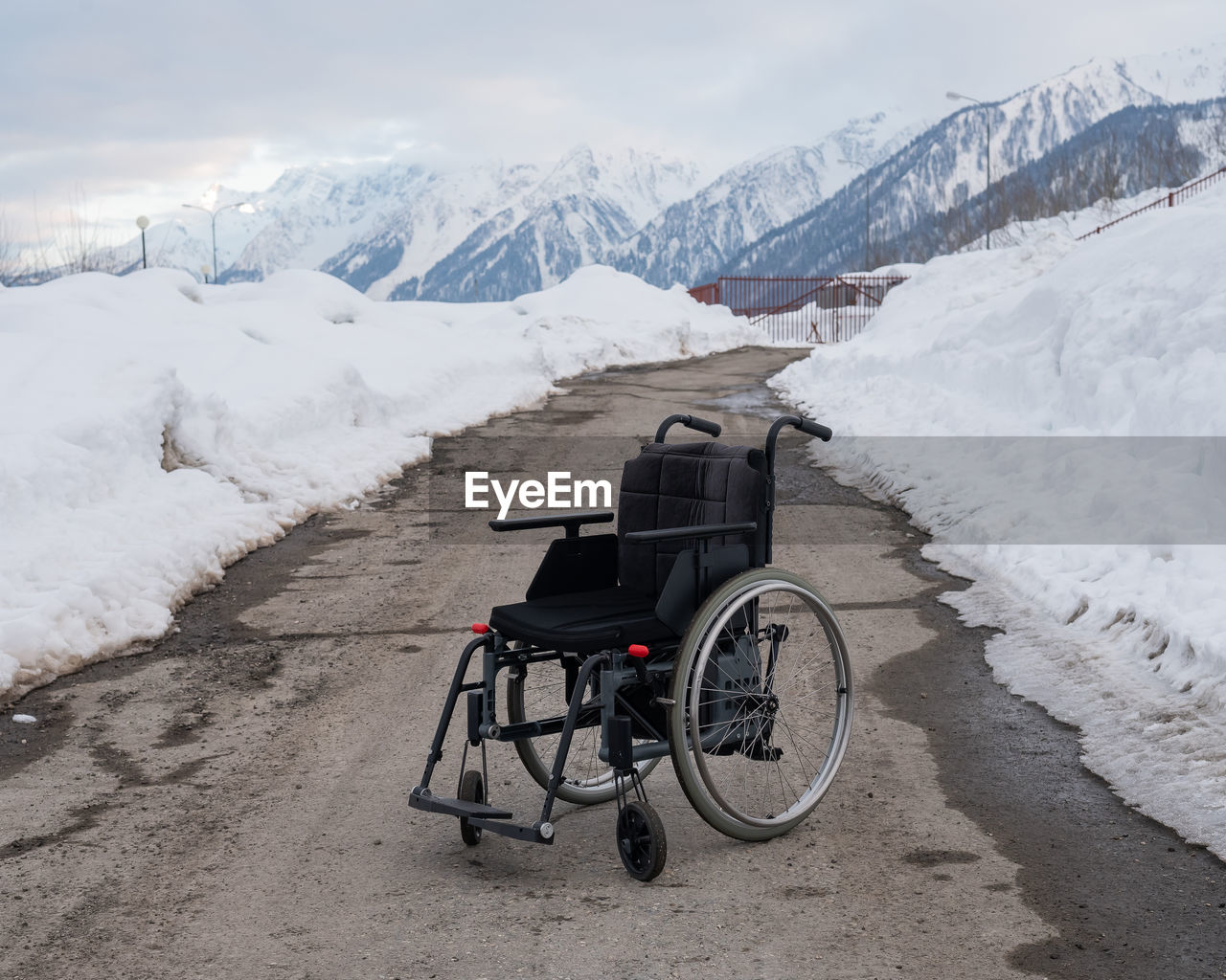 bicycle on snow