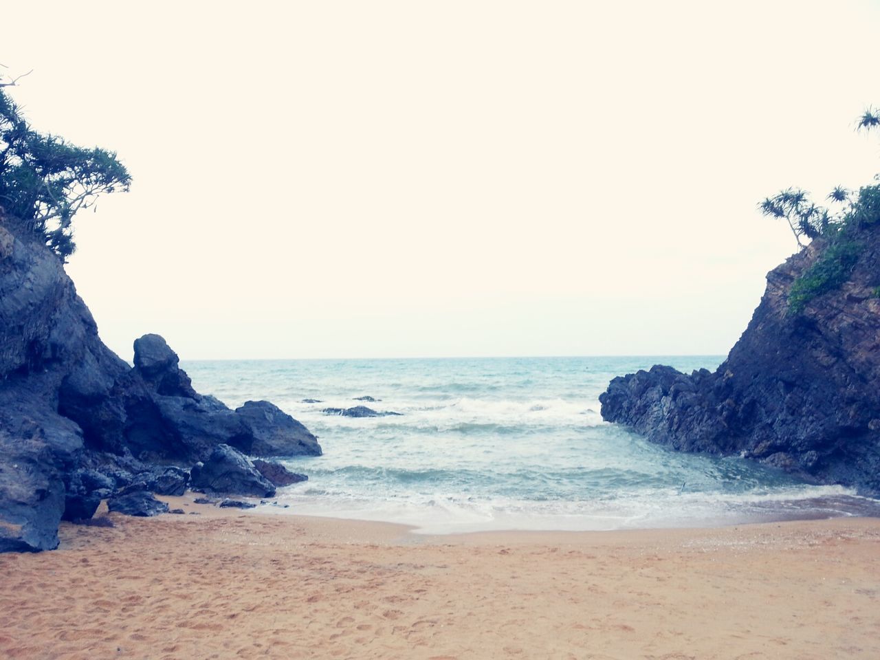 VIEW OF SEA AGAINST CLEAR SKY