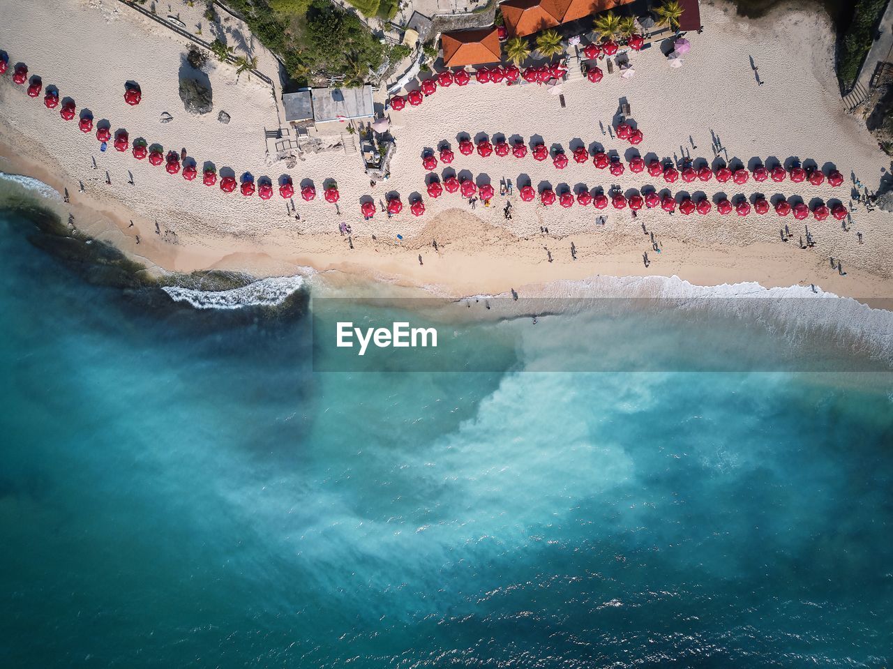 Aerial view of beach