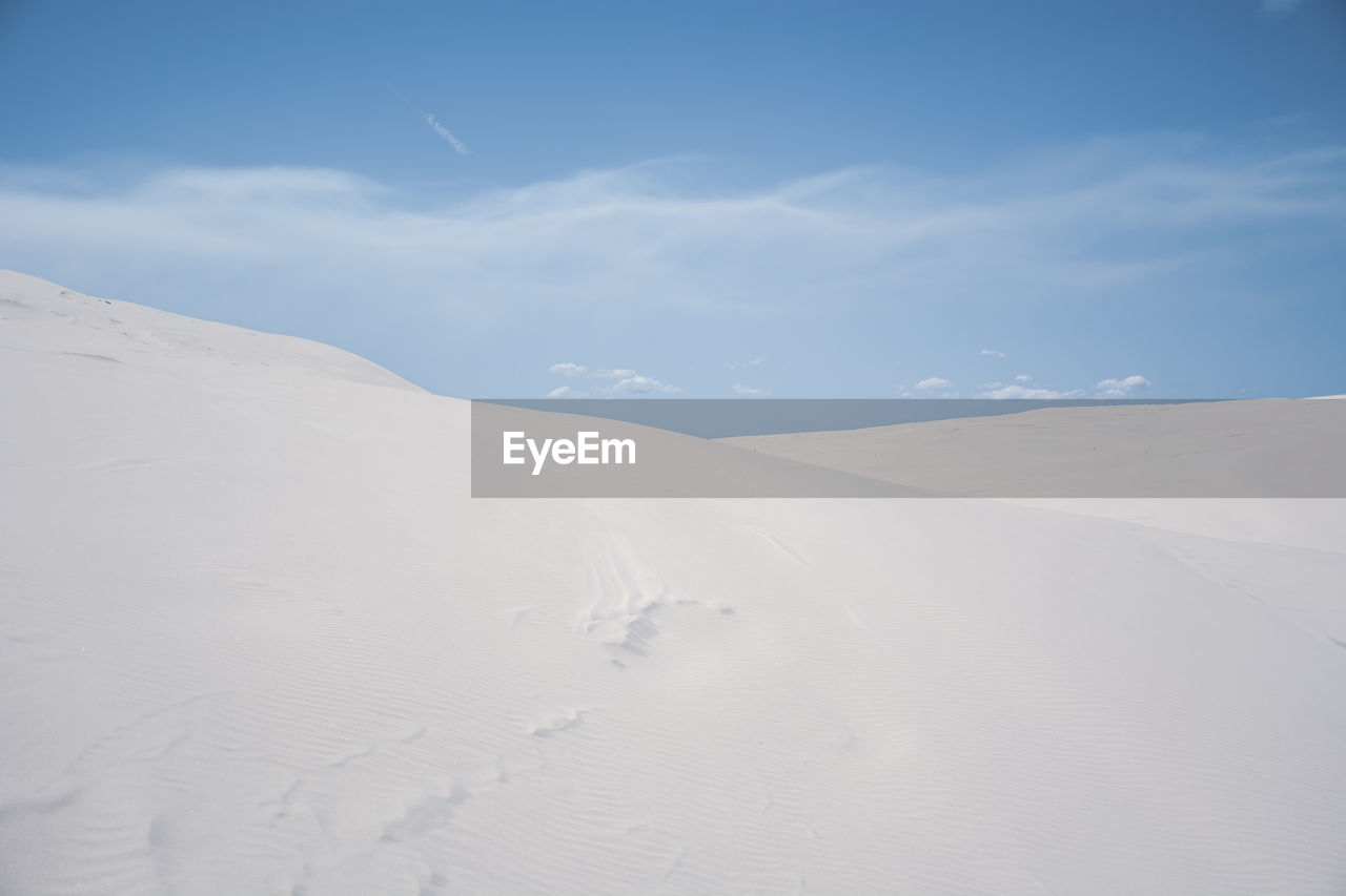 Scenic view of desert against sky