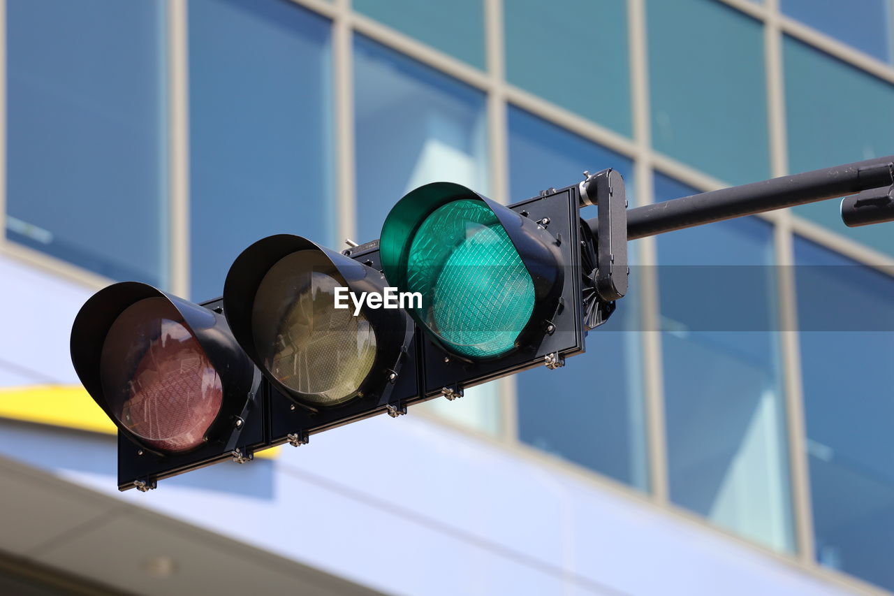 Low angle view of road signal