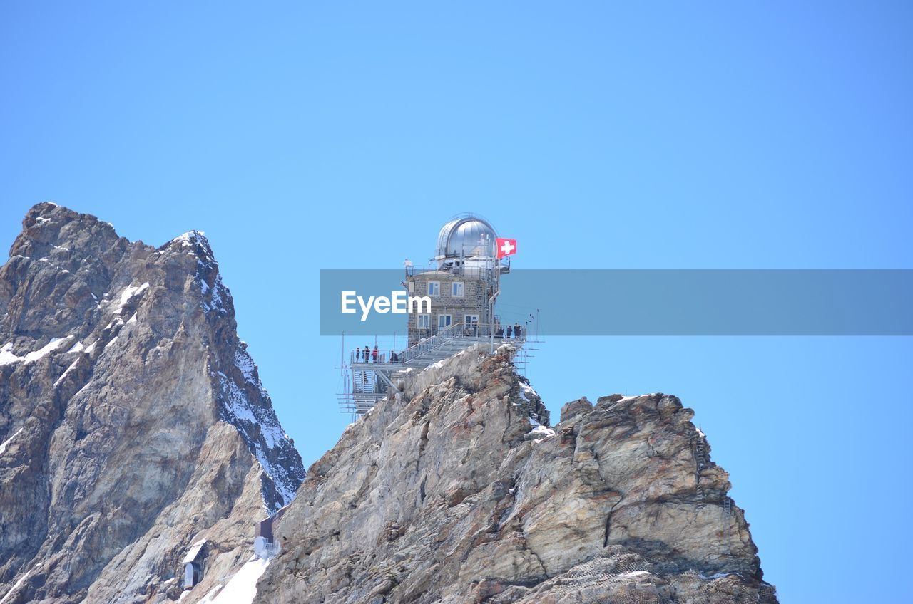 Jungfraujoch shelters and visitor centre in switzerland