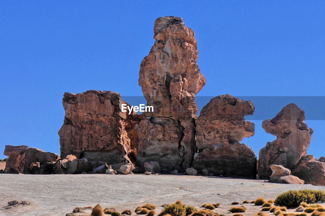 VIEW OF ROCK FORMATION ON LAND