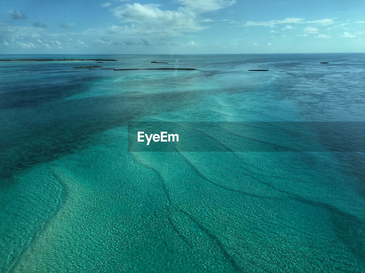 Idyllic view of sea against sky