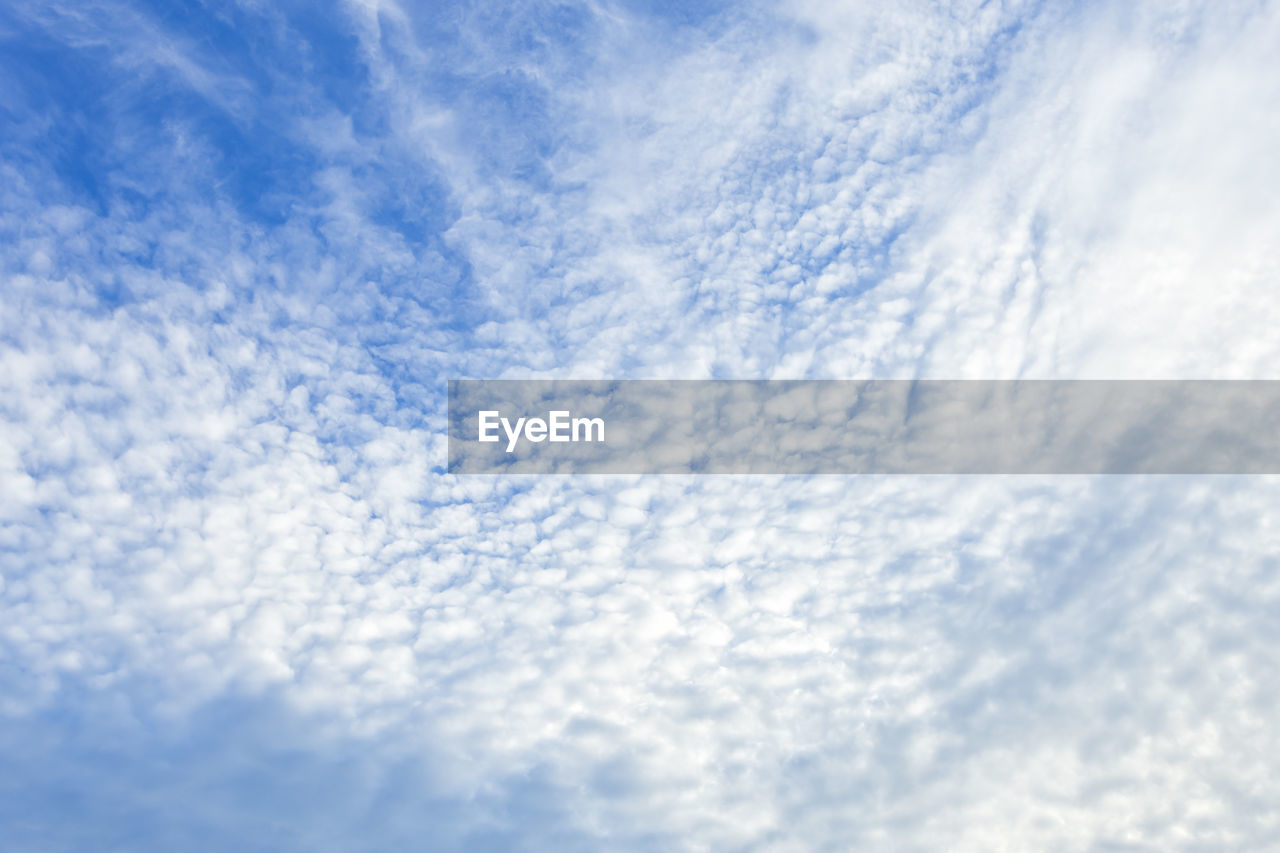 Low angle view of clouds in sky