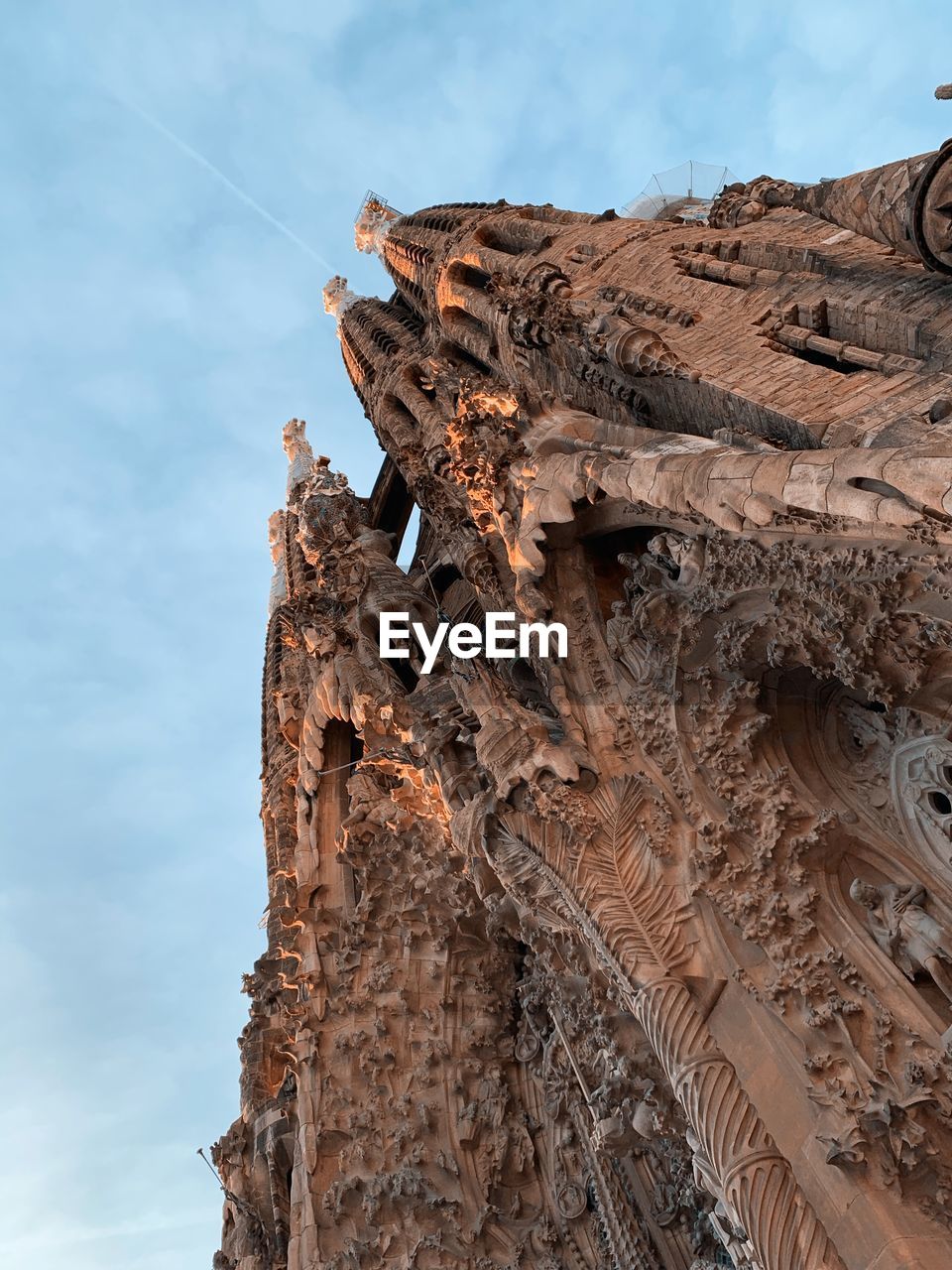 Low angle view of sagrada familia