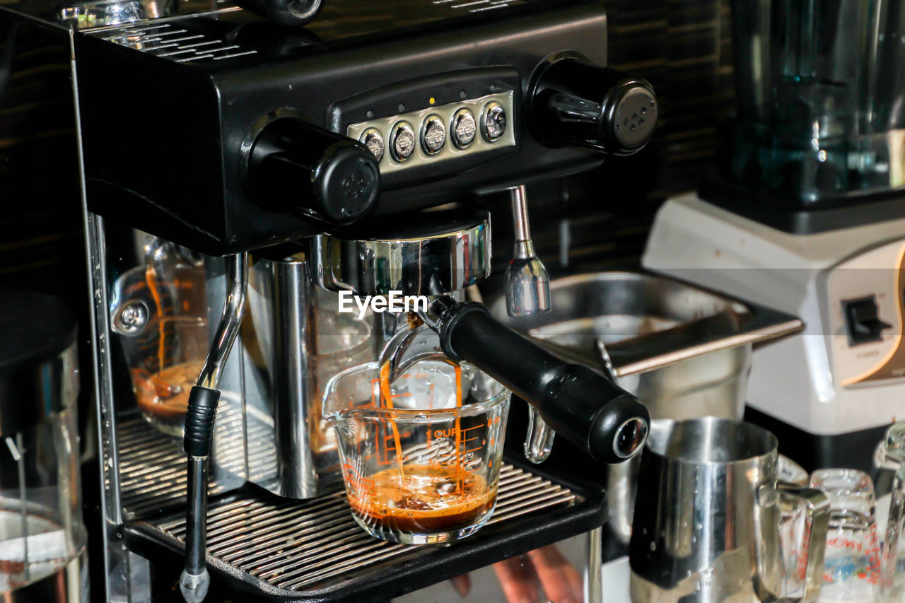 Close-up of coffee cups