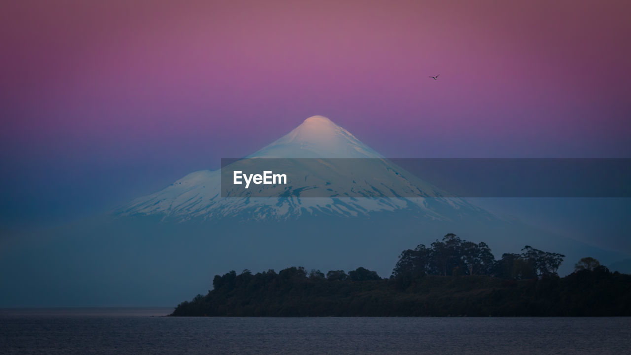 scenic view of snowcapped mountain against sky