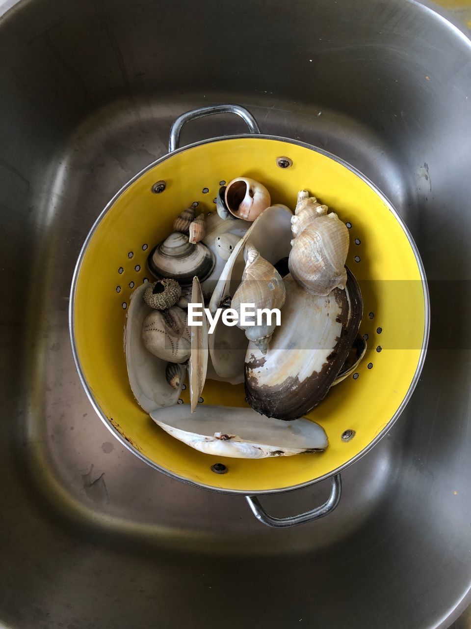 HIGH ANGLE VIEW OF FOOD IN CONTAINER