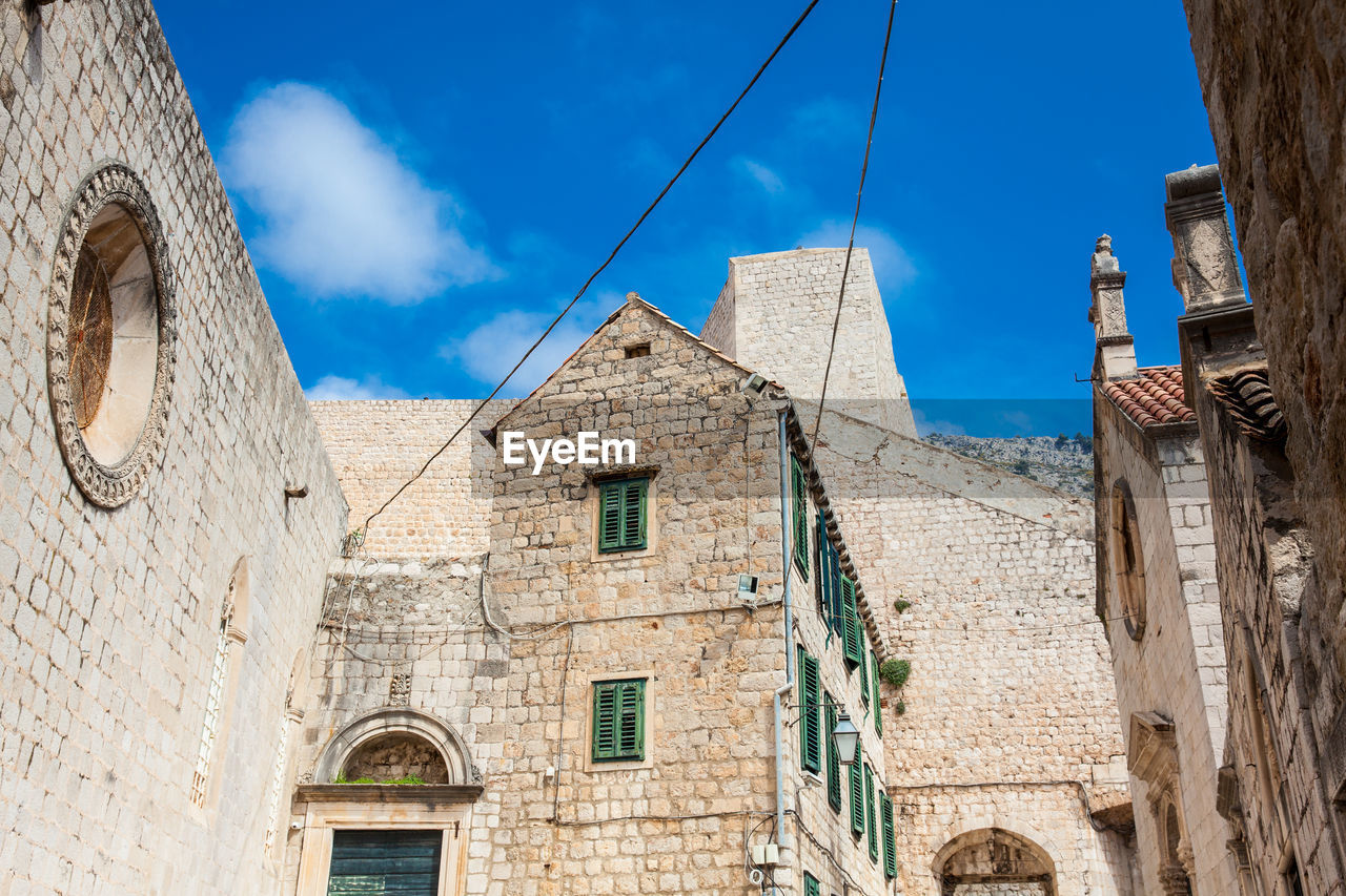 The beautiful architecture at the walled old town of dubrovnik