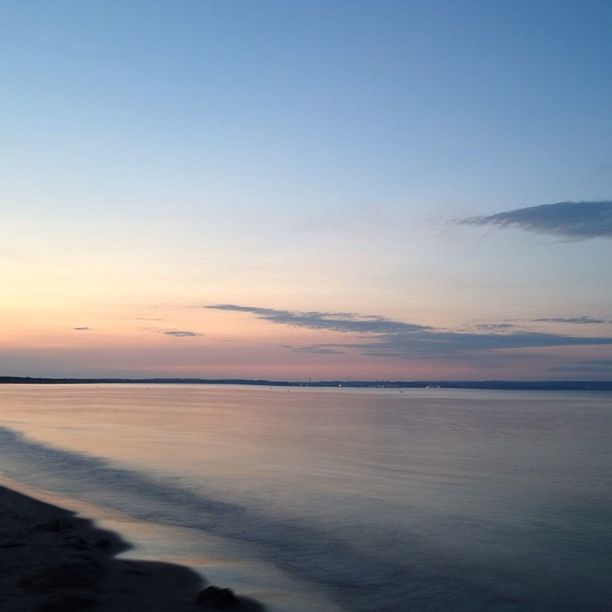 VIEW OF SEA AT SUNSET