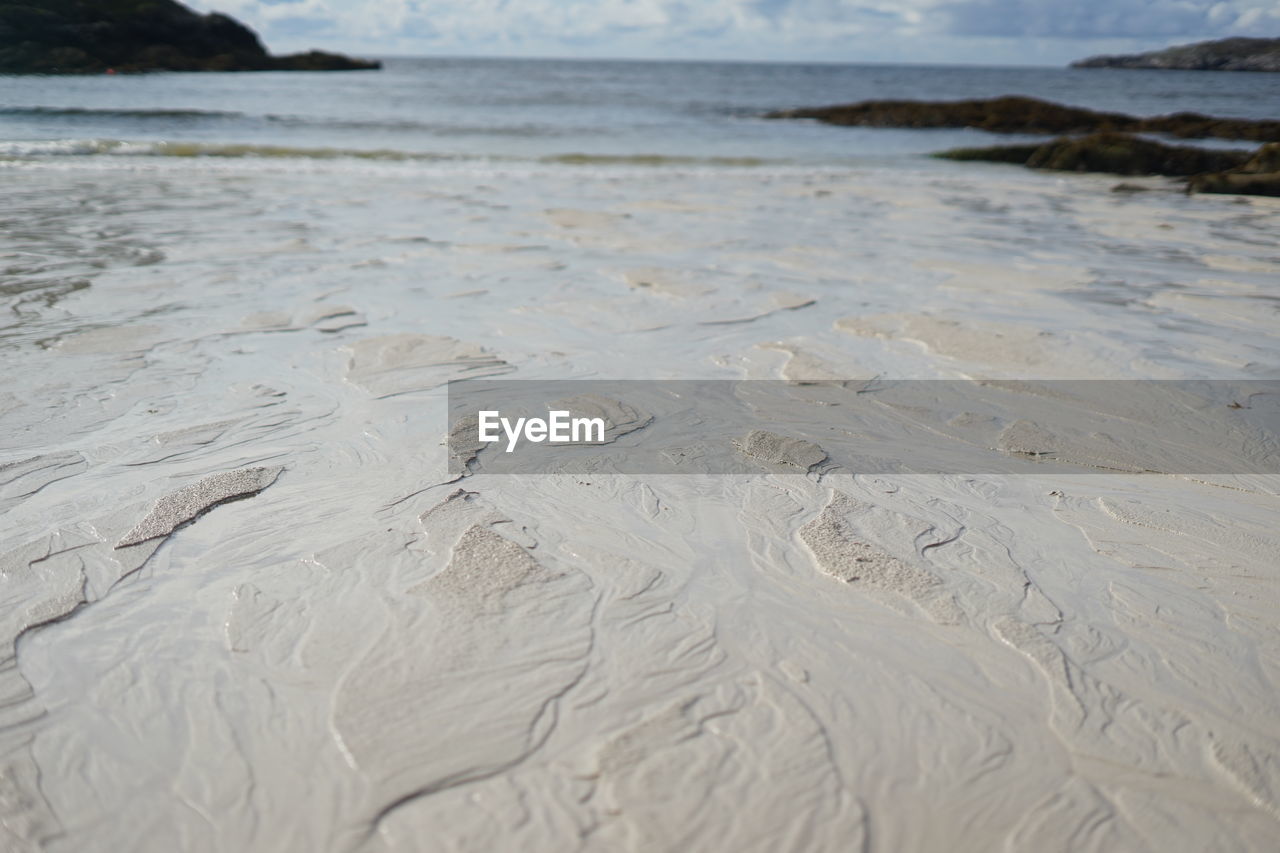CLOSE-UP OF WET SHORE