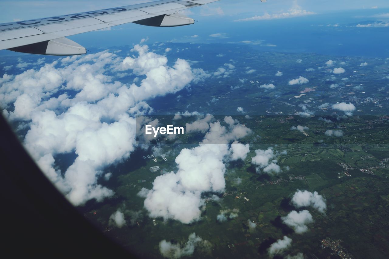 Aerial view of seascape