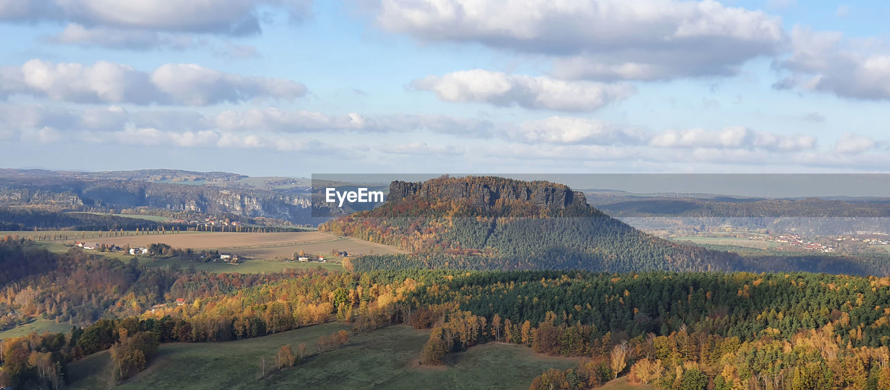 Panoramic view of landscape against sky