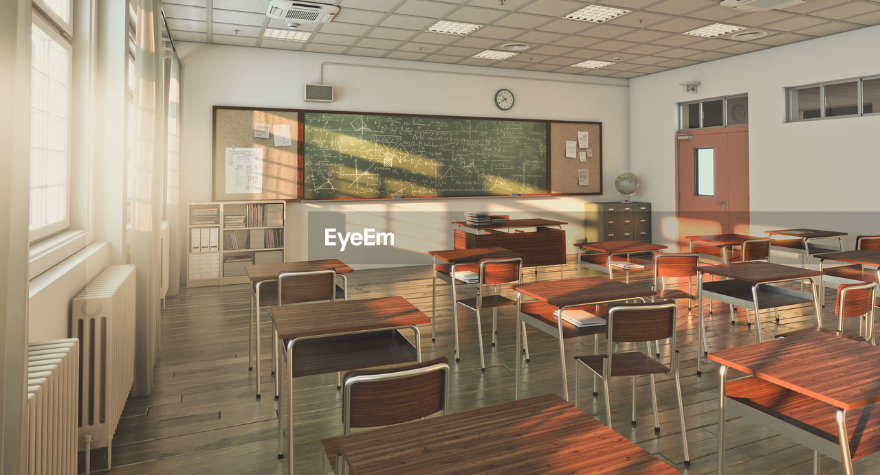 INTERIOR OF EMPTY RESTAURANT