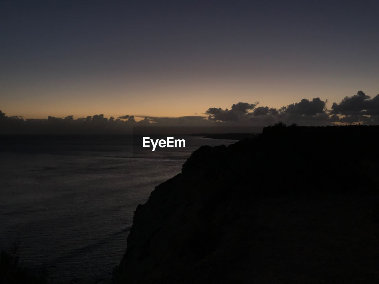 SCENIC VIEW OF SEA DURING SUNSET