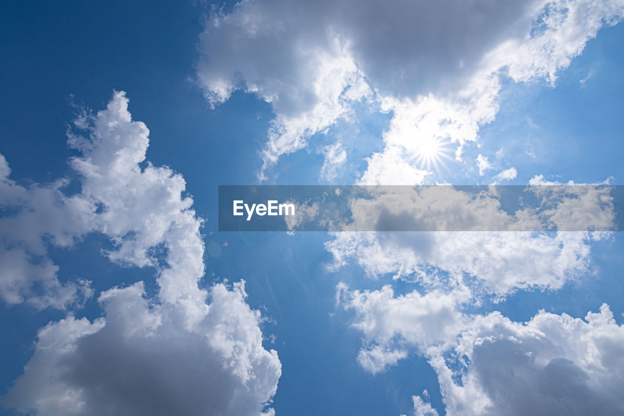 Low angle view of clouds in sky