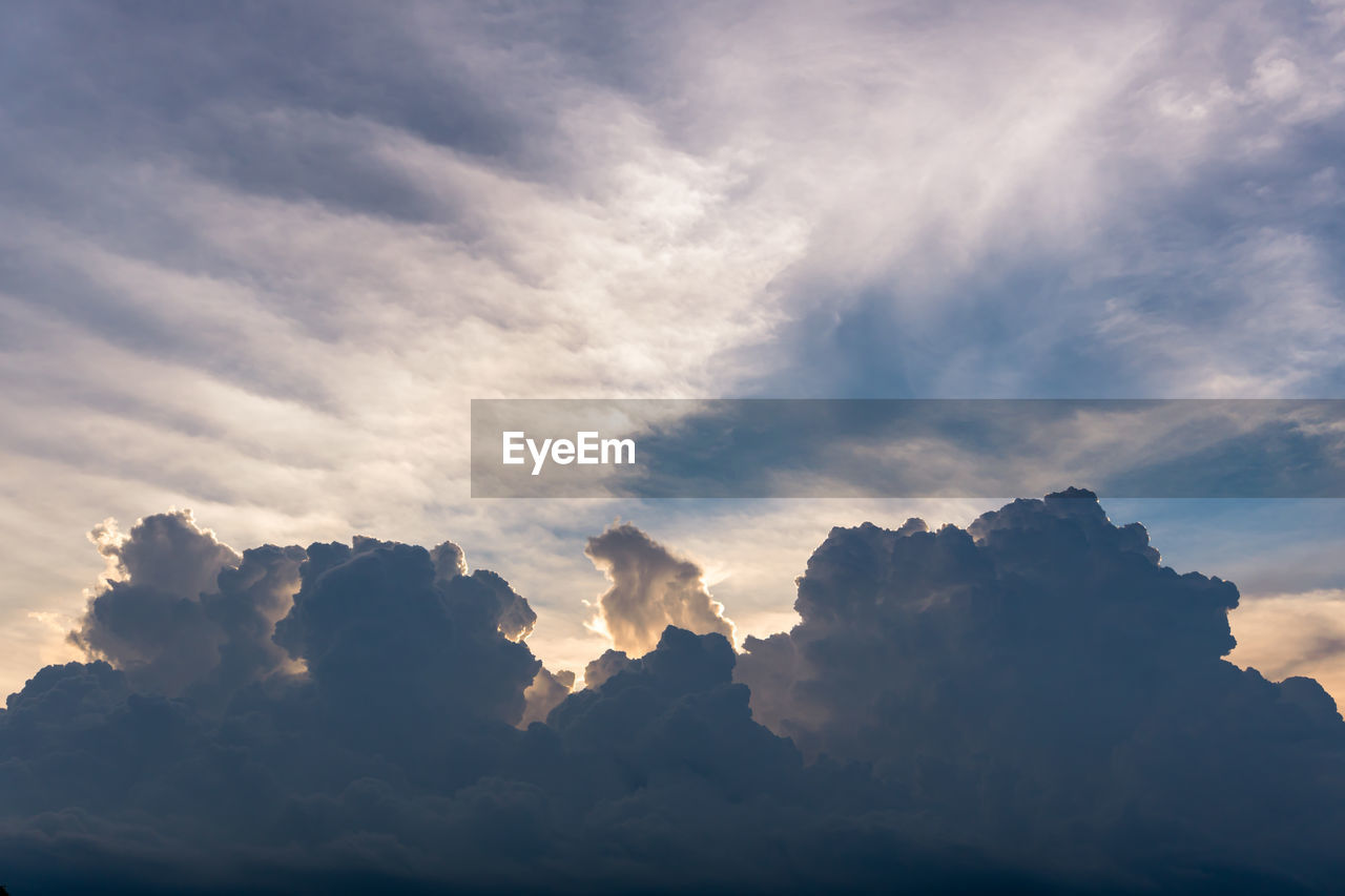 Low angle view of clouds in sky