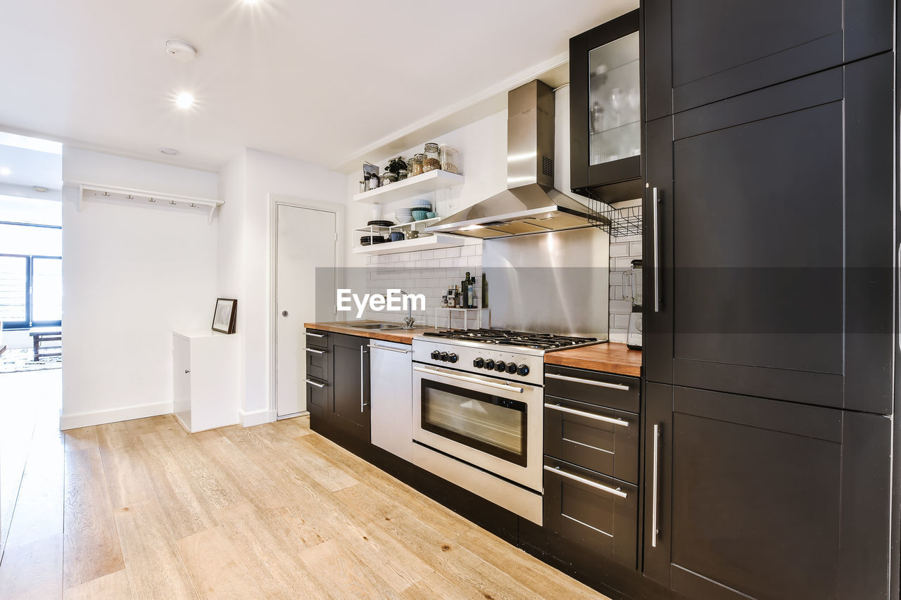 View of wooden floor at home