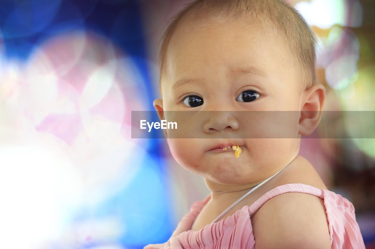 CLOSE-UP PORTRAIT OF CUTE BABY