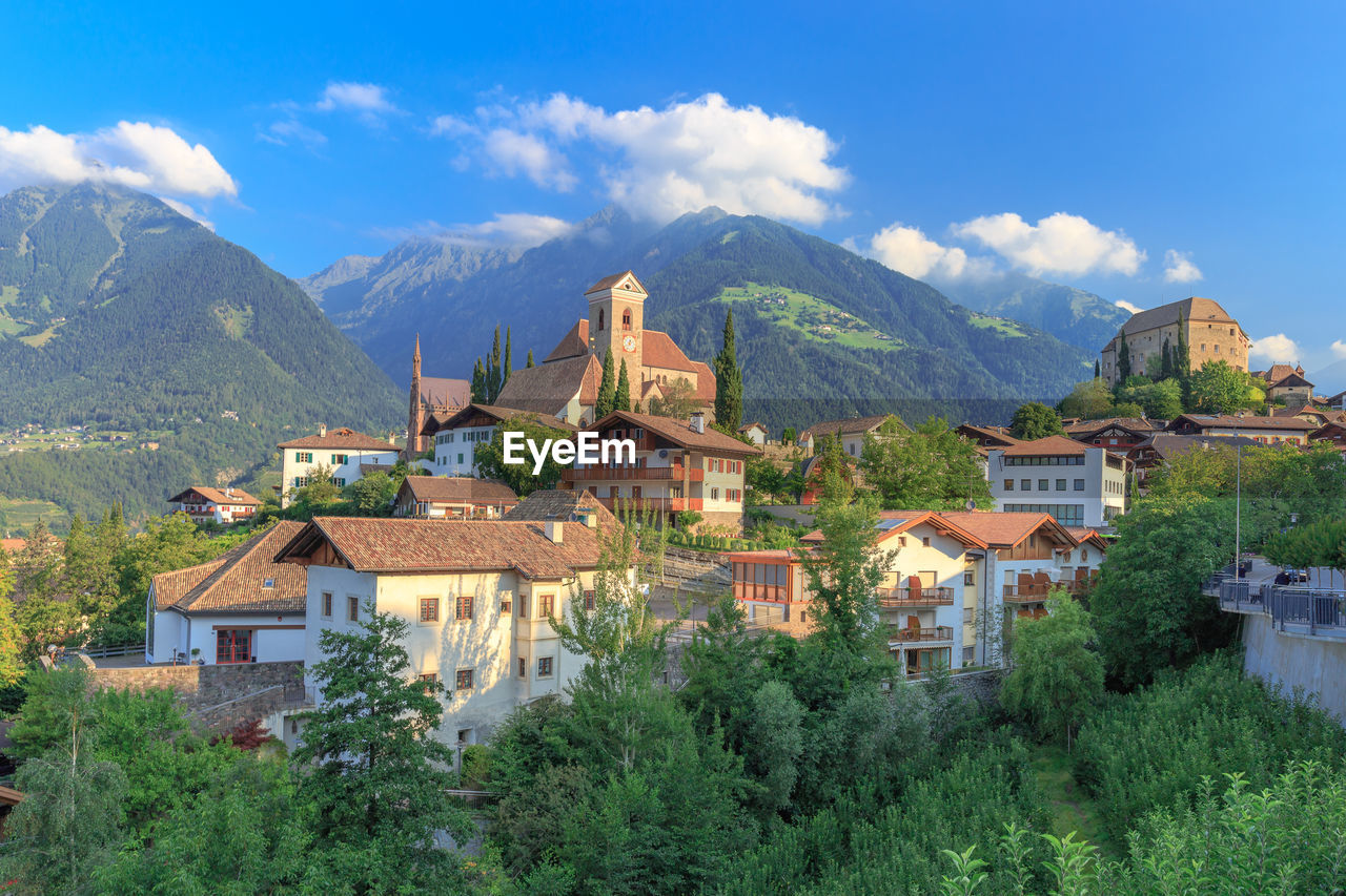 Houses in a town