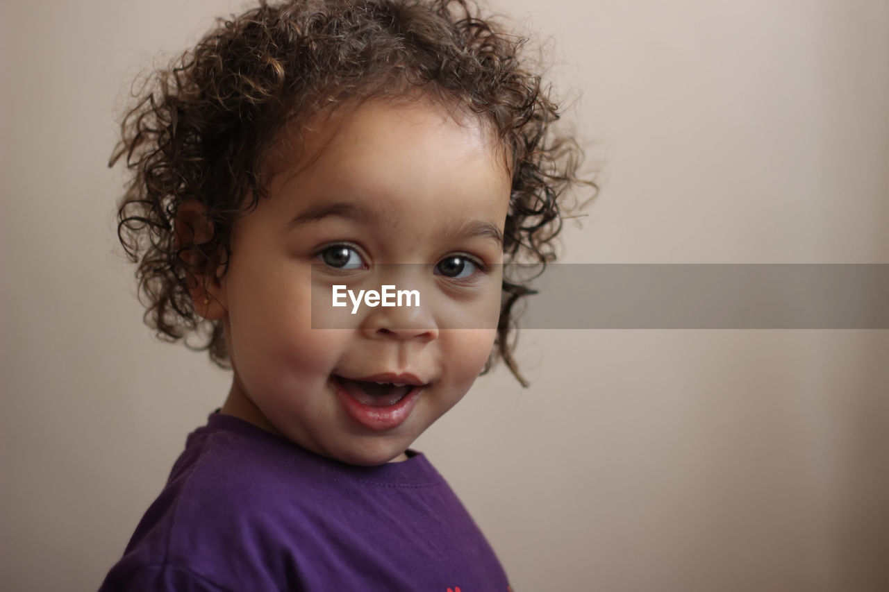 Close-up portrait of girl