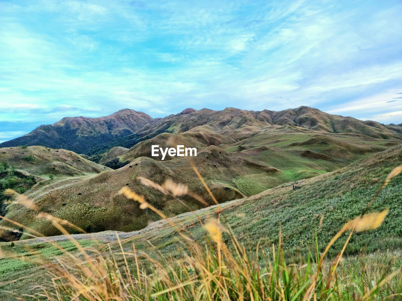 Scenic view of mt. pulag against sky