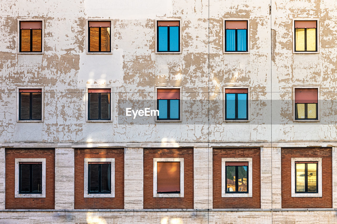 Windows of an old building