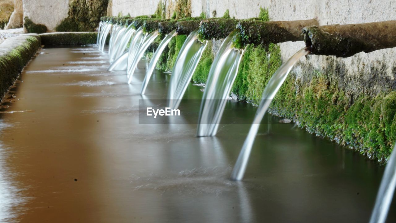 WATER FLOWING IN RIVER