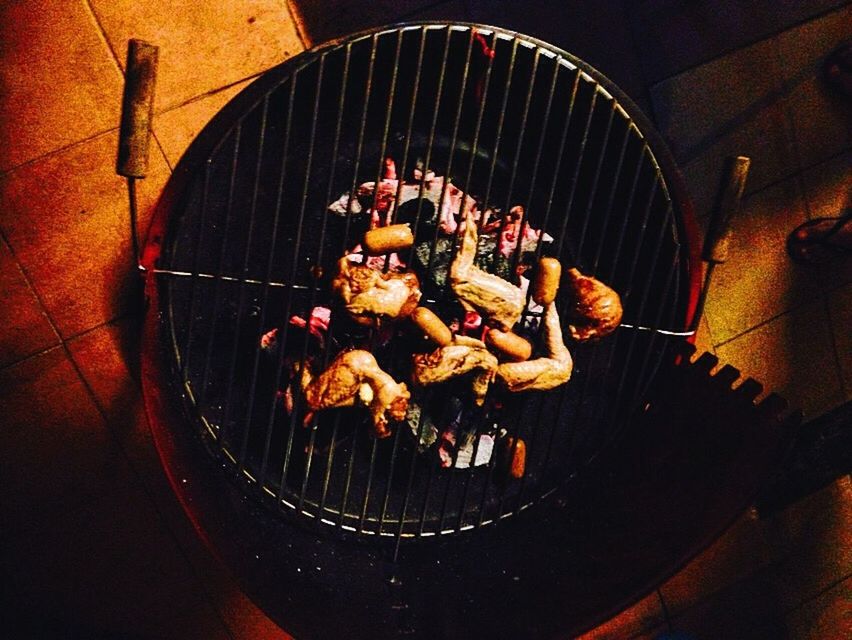 PREPARING FOOD ON TABLE