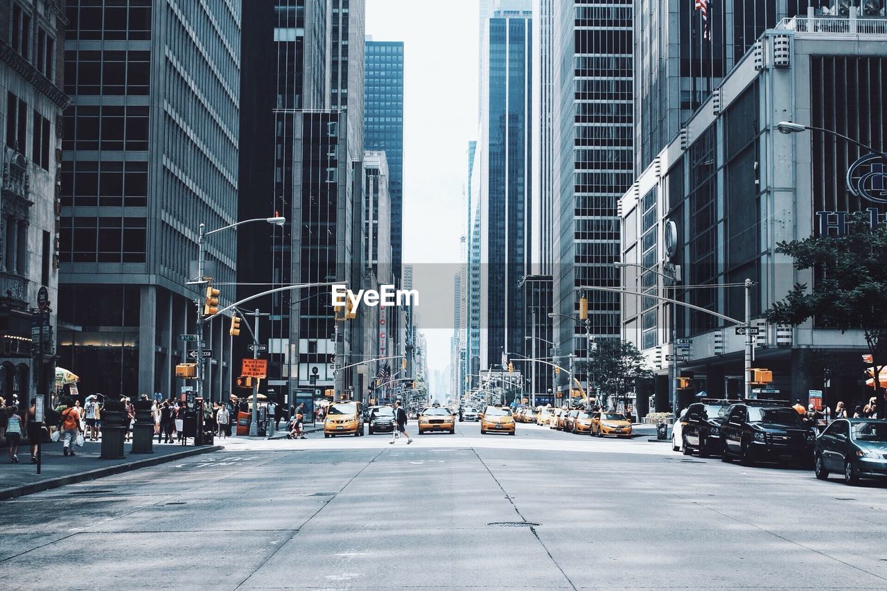 City street amidst buildings