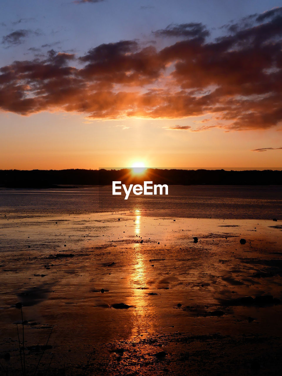 SCENIC VIEW OF SEA DURING SUNSET