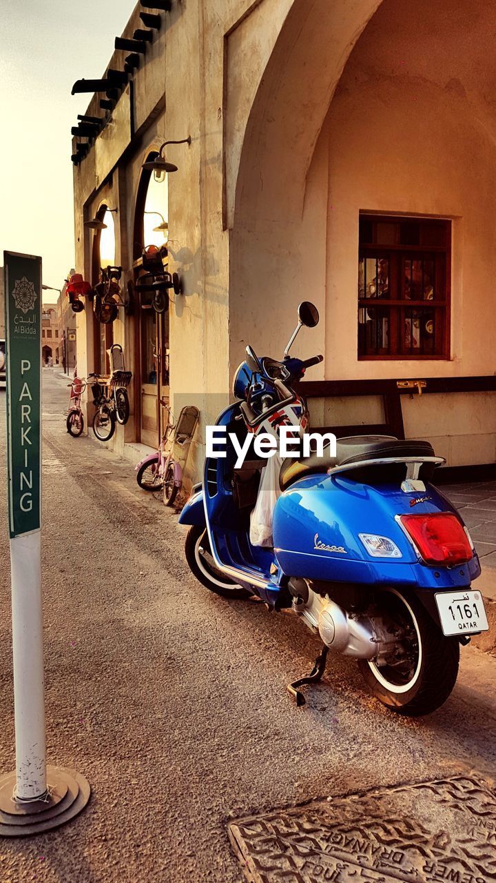 BICYCLES PARKED ON HOUSE