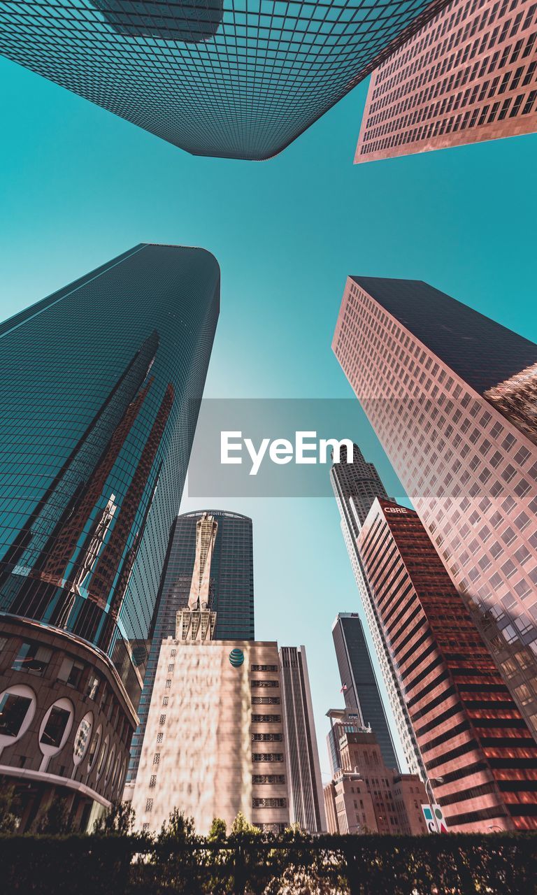 Low angle view of buildings against sky