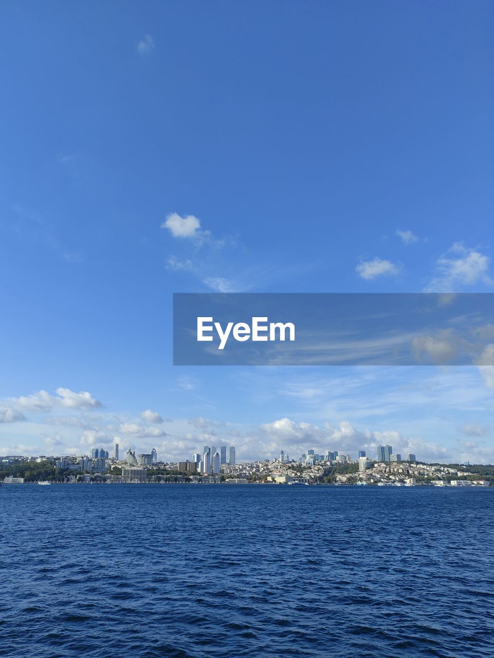 VIEW OF SEA AGAINST BLUE SKY