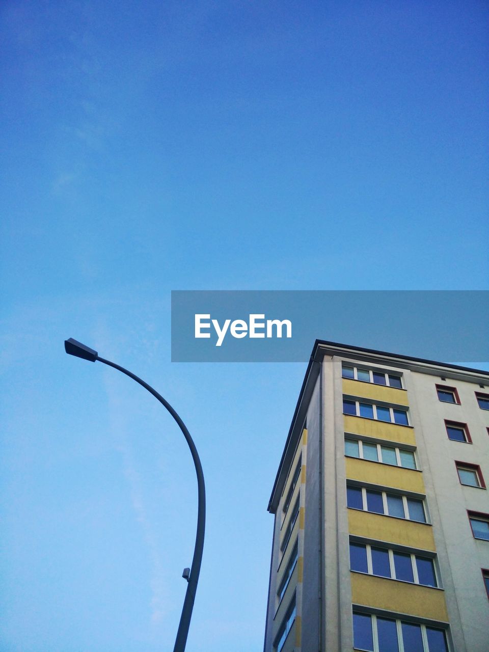 Low angle view of building against clear sky